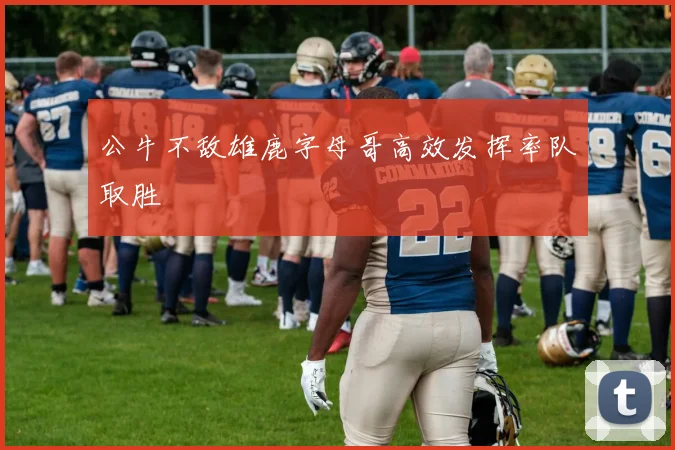 公牛不敌雄鹿字母哥高效发挥率队取胜